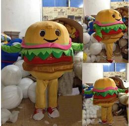 Stage Performance HAMBURGER Mascot Costume Halloween Christmas Fancy Party Cartoon Character Outfit Suit Adult Women Men Dress Carnival Unisex Adults