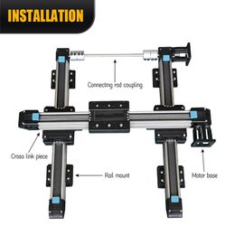 Synchronous belt linear module Sliding Table High-speed Silent Linear Slide Workbench Cross X Y Z Axis For CNC 3D Printer