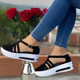 Sandals Shoes Wedge Casual Womail S Solid for Women Heels Shoe Buckle Strap Office Formalgs H 6a3 olid hoe trap