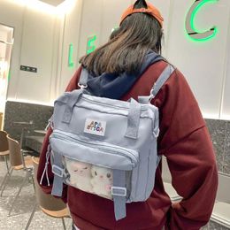 Evening Bags Women's Nylon Bag Japanese Backpack Harajuku Multiple Purpose Messenger Female Korean Students Shoulder