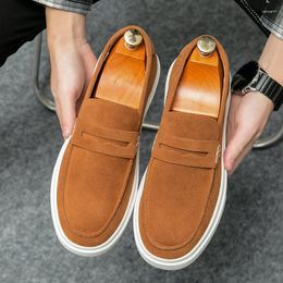 Casual Shoes 2024 Brand Men Sneakers Outdoor Board Walking Loafers Comfortable British Style Slip On