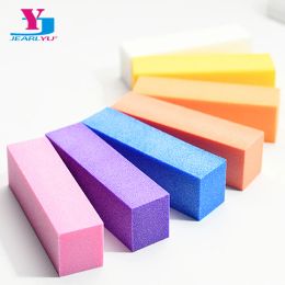 3Pcs/Lot Washable Mini Nail Files Buffers Four-sided Sponge Colorful Nail Supplies For Professional Manicure Nail Art Care Tools