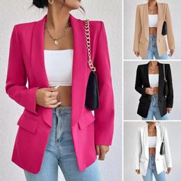 Women's Suits Women Fashion Solid Double Breasted Blazers Suit Coat Female Elegant Long Sleeves Loose Jacket Coats Office Ladies Outerwear