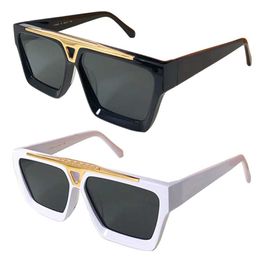 Mens Sunglasses Z1502W Designer New Millionaire Men Sun glasse white frame 10 0 Thickness Three-dimensional Square Sheet Simple Style A 264E