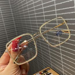 Sunglasses Rhinestone Multifocal Reading Glasses Women Fashion Female Pochromic Hyperopia Eyewear Prescription Eyeglasses UV FML 2644