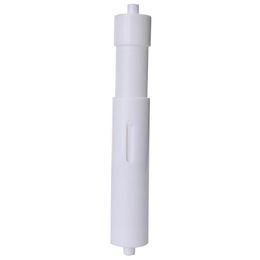 Toilet Paper Holders White Plastic Replacement Roll Holder Roller Insert Spindle Spring 245A