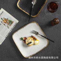 Plates Creative Western Dishes High Beauty El Wholesale Steak Restaurant Stone Patterns Quality