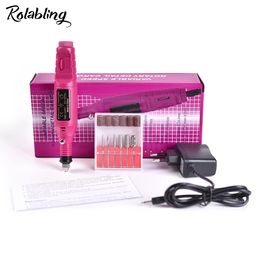 Professional Electric Nail Drill Machine Nail File Device Set for UV Gel Polish Remover Dead Skin Clean Manicure Pedicure Tool