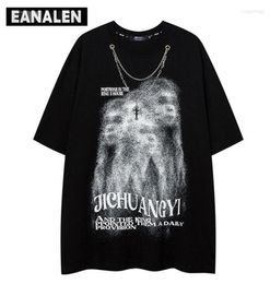 Men039s T Shirts Vintage Illusion Portrait Graphic Tshirt Men39s Oversized Street Dress Boyfriend Feng Harajuku Casual Graf5017066