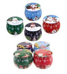 Tea Pot Tin Box Home Garden Personality Candy Box Drumshaped Candy Cookie Box Handmade Soap Candle Jar Packaging Case with Lid1393616