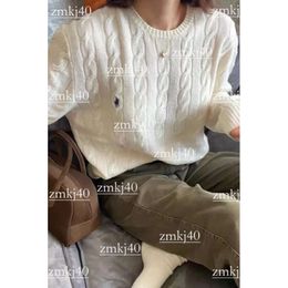ralphe laurenxe sweater designer woman Sweater polo sweater Women's Sweaters Knitted Embroidery Women Long Sleeve Knitwear Pullover Jumprt Female Clothing 833