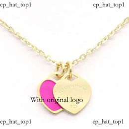 Designer Tiffanyjewelry Necklace Gold Heart Necklace Gold Gold Day Gift Gioielli Designer Gioielli per donne Regali di matrimonio Tiffanyjewelry 1018