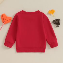 Toddler Baby Girl Boy Valentine Outfit Cuter Than Cupid Sweatshirts Lovely Crewneck Shirt Kids Fall Winter Clothes