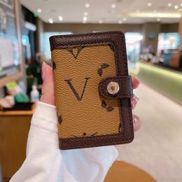 Luxurys Designers Credit Fashion Women Card Holders Mini Wallet High Quality Genuine Leather Men Pure Color Card Holder 233e