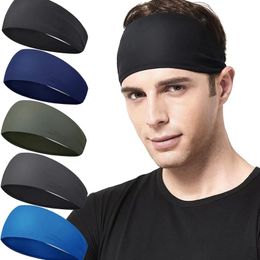 Sports headband perspirant absorption and antiperspirant headband Running fitness headband Ladies solid color elastic headband headband wholesale