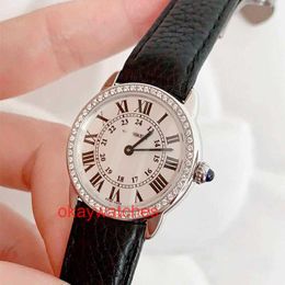 AAA Crratre Designer Inlaid Diamond High Quality Automatic Trendy Watches Womens Watch Back Diamonds Simple Quartz Watch Womens W6700155