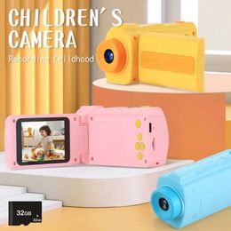 Toy Cameras Film Childrens video Camcorder 1080P 20MP high-resolution portable mini digital camera with a 2.4-inch large screen for birthday gifts WX5.28