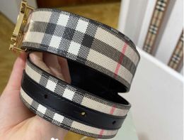 Designer Borberoy belt fashion buckle genuine leather belt 85 off Shopping Mad Womens Gold Buckle Plaid Belt 80524821