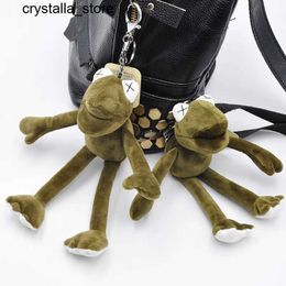 Plush Keychains Hot selling 20cm plush toy long legged frog doll stuffed animal Kermit toy direct shipping holiday keychain giftS2452804 s2452909