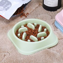 Pet Slow Feeder Bowl Anti-Choking Puzzle Dog Food Bowls Choke-proof Slow Eating Pet Feeder Bowls Cats Food Container Pet Supply