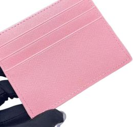Designer kortinnehavare Herrkort Holder Women Purse mini plånböcker Visitkort Pocket Cowhide äkta läder7109528