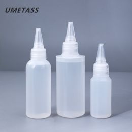 Storage Bottles & Jars UMETASS 30ML 60ML 100ML Empty PE Plastic Glue With Screw-On Lids Squeeze Liquid Ink Oil Dropper 10PCS lot 279Y