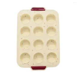 Baking Moulds Oven-safe Silicone Mould Non-stick Cake Muffin Pan Set 12 Cup Cupcake Tray Bpa Free Cheesecake Dishwasher For Oven