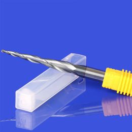 HRC55 D3.175 D4 D6 D8 D10 D12 Tapered Ball Nose End Mill Tungsten Solid Carbide Coated Tapered Cone Cnc Milling Cutter