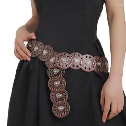 Belts Wide Belt For Women Waist Chain Heart Belly Dress Western Carvings