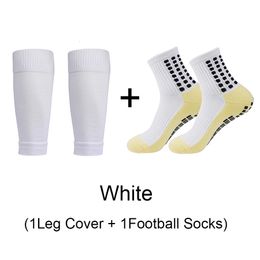 1 Set Of High Elastic Football Shin Guards Socks Leg Coveradult Youth Outdoor Sports Protective Equipment Non-slip Soccer Socks 240520