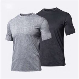LL Mens T-Shirts Undershirts Mesh Breathable Sports Workout Running Joggers Fitness Muscle Bodybuilding Shorts Sleeve Shirt