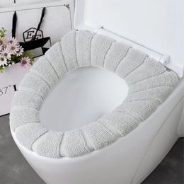 Toilet Seat Covers Cover Closestool Pads Thicken Bathroom Household Knitting Commode Mats Thermal Decorative Accessories