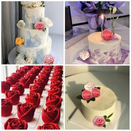 Valentine's Day 3D Rose Flower Silicone Mould DIY Cupcake Candy Chocolate Candle Soap Resin Clay Moulds Cake Decorating Tools