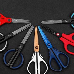 Supplies Handwork Art Tools School Stationary Scissors Anti-sticking Scissors DIY Tape Shear Snip Scissors with Scale