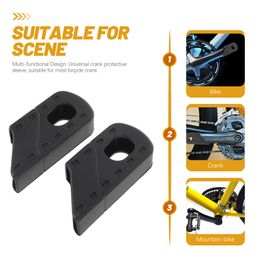 Folding Bikes Crank Sleeve Pedal Boot Universal Arm Cover Silica Gel Mountain Protector Practical Cap Case