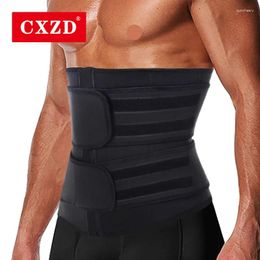 Men's Body Shapers CXZD Men Waist Trainer Slimming Belt Sheath Weight Loss Belly Cinchers Workout Trimmer Corset Sauna Sweat Straps