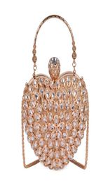 Pink sugao Women Evening Clutch Bag Gorgeous Pearl Crystal Beading Bridal Wedding Party Bags CrossBody Handbags New Style Hand bag3354937