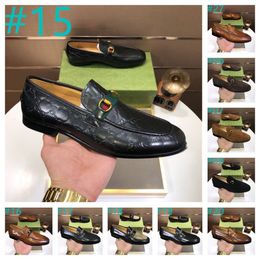 40 Modello scarpe vera in pelle genuina di alta qualità da uomo scarpe da abito mocassino business derby g designer maschi sneaker zeppe casuali dimensioni 38-46