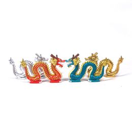 MOC Animals Gold Red Dragons China Mascot Celestial Monsters Model Building Blocks Toys For Children Toy Kids Gifts Bricks