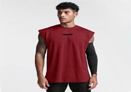Men039s Tank Tops Summer Breathable Mesh Muscle Sleeveless Shirt Quick Dry Gym Top Men Fitness Clothing Bodybuilding Singlet Wo1571644