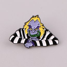 Halloween Horror Ghost Bride Brooch for Clothes Men Women's Enamel Pin Lapel Pins for Backpack Badges Decorations Gifts