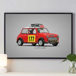 Classic Rally Cars Sport Vehicle Artwork Posters Modern Sport Car Canvas Picture for Living Room Bedroom Wall Art Home Decor