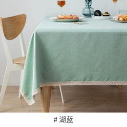 Tapestries Table Cloth Oil Proof Cotton Linen Waterproof Wash Free Tea Mat Rectangular Simple Desk Ins