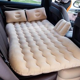Interior Accessories Car Air Inflatable Mattress Camping Sofa Automotive Travel Bed Rear Seat Rest Cushion Sleeping Pad Universal Auto