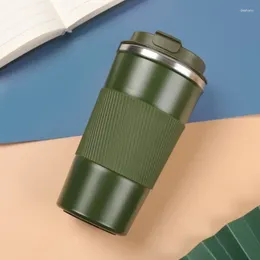 Water Bottles Creative Stainless Steel Vacuum Insulated Mug Third Generation Leather Case Coffee Business Office Gift