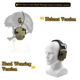 Generation Walker Tactical Electronic Shooting Earmuff Anti-noise Headphone Helmet Version Headset NRR23dB 240529