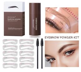 Eyebrow Stamp Shaping Kit Waterproof Natural Shape Brow Enhancers Stamps Contouring Stick Makeup Set7844739