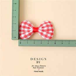 Colourful Bow Appliques for DIY Hat Clothes, Sewing Patches, Handmade Headwear, Hair Clips Accessories, 5*2.5cm, 30 PCs/Lot