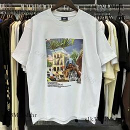 Kith Shirt Designer T Shirt Short Sleeve Luxury Major Brand Rap Classic Hip Hop Male Singer Wrld Tokyo Shibuya Retro Brand T-Shirt US Size S-Xl Kith 931