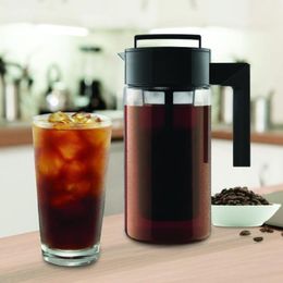 Cold Brew Iced Coffee Maker Airtight Seal Silicone Handle Kettle Non-slip Water Bottles 275a